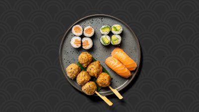 Kokumi sushi børne-menu med udvalg af sushi hos sushi restaurant i Næstved